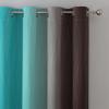 imageEstelar Textiler Brown and Teal Ombre Blackout Curtains 63 Inches Long for Kids Room Thermal Insulated Gradient Full Light Blocking Grommet Blackout Drapes for Bedroom 52Wx63L 2 Panels