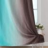 imageEstelar Textiler Brown and Teal Ombre Blackout Curtains 63 Inches Long for Kids Room Thermal Insulated Gradient Full Light Blocking Grommet Blackout Drapes for Bedroom 52Wx63L 2 Panels