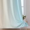 imageEstelar Textiler Full Room Darkening Gradient Blackout Curtains 72 Inch Length 2 Panels Set Ombre Aqua and Beige Thermal Insulated Full Light Blocking Grommet Blackout Drapes for Bedroom 52Wx72L