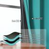 imageEstelar Textiler Khaki 100 Blackout Curtains for BedroomThermal Insulated Cold and Heat Blocking Grommet Curtains for Living Room Full Room Darkening Window Drapes with Black Liner52Wx84L2 PanelsTeal