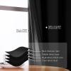 imageEstelar Textiler Khaki 100 Blackout Curtains for BedroomThermal Insulated Cold and Heat Blocking Grommet Curtains for Living Room Full Room Darkening Window Drapes with Black Liner52Wx84L2 PanelsBlack