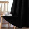 imageEstelar Textiler Khaki 100 Blackout Curtains for BedroomThermal Insulated Cold and Heat Blocking Grommet Curtains for Living Room Full Room Darkening Window Drapes with Black Liner52Wx84L2 PanelsBlack