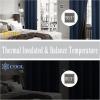 imageEstelar Textiler Khaki 100 Blackout Curtains for BedroomThermal Insulated Cold and Heat Blocking Grommet Curtains for Living Room Full Room Darkening Window Drapes with Black Liner52Wx84L2 PanelsNavy Blue