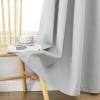 imageEstelar Textiler Khaki 100 Blackout Curtains for BedroomThermal Insulated Cold and Heat Blocking Grommet Curtains for Living Room Full Room Darkening Window Drapes with Black Liner52Wx84L2 PanelsLight Grey