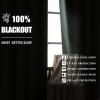 imageEstelar Textiler Khaki 100 Blackout Curtains for BedroomThermal Insulated Cold and Heat Blocking Grommet Curtains for Living Room Full Room Darkening Window Drapes with Black Liner52Wx84L2 PanelsSage Green