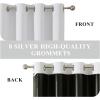 imageEstelar Textiler Khaki 100 Blackout Curtains for BedroomThermal Insulated Cold and Heat Blocking Grommet Curtains for Living Room Full Room Darkening Window Drapes with Black Liner52Wx84L2 PanelsWhite