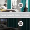 imageEstelar Textiler Khaki 100 Blackout Curtains for BedroomThermal Insulated Cold and Heat Blocking Grommet Curtains for Living Room Full Room Darkening Window Drapes with Black Liner52Wx84L2 PanelsTeal