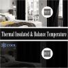 imageEstelar Textiler Khaki 100 Blackout Curtains for BedroomThermal Insulated Cold and Heat Blocking Grommet Curtains for Living Room Full Room Darkening Window Drapes with Black Liner52Wx84L2 PanelsBlack