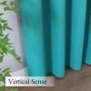 imageEstelar Textiler Khaki 100 Blackout Curtains for BedroomThermal Insulated Cold and Heat Blocking Grommet Curtains for Living Room Full Room Darkening Window Drapes with Black Liner52Wx84L2 PanelsTeal