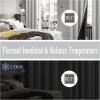 imageEstelar Textiler Khaki 100 Blackout Curtains for BedroomThermal Insulated Cold and Heat Blocking Grommet Curtains for Living Room Full Room Darkening Window Drapes with Black Liner52Wx84L2 PanelsLight Grey
