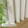 imageEstelar Textiler Khaki 100 Blackout Curtains for BedroomThermal Insulated Cold and Heat Blocking Grommet Curtains for Living Room Full Room Darkening Window Drapes with Black Liner52Wx84L2 PanelsCream