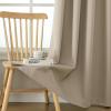 imageEstelar Textiler Khaki 100 Blackout Curtains for BedroomThermal Insulated Cold and Heat Blocking Grommet Curtains for Living Room Full Room Darkening Window Drapes with Black Liner52Wx84L2 PanelsKhaki