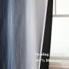 imageEstelar Textiler Navy Blue and Grayish White Blackout Curtains for Bedroom 72 Inches Long Thermal Insulated Ombre Blackout Drapes Room Darkening Energy Saving Drapes for Living Room52Wx72L2 Panels