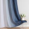 imageEstelar Textiler Navy Blue and Grayish White Blackout Curtains for Bedroom 72 Inches Long Thermal Insulated Ombre Blackout Drapes Room Darkening Energy Saving Drapes for Living Room52Wx72L2 Panels