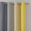 imageEstelar Textiler Ombre Grey and Yellow Blackout Curtains 72 Inch Length 2 Panels Full Light Blocking Curtains for Living RoomGrommet Thermal Insulated Gradient Drapes for Bedroom 52x72 Inch