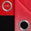imageEstelar Textiler Ombre Red and Black Curtains 72 Inch Length 2 panels Complete Blackout Curtains for Bedroom Full Room Darkening Grommet Thermal Insulated Gradient Drapes for Living Room 52x72 Inch