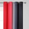 imageEstelar Textiler Ombre Red and Black Curtains 72 Inch Length 2 panels Complete Blackout Curtains for Bedroom Full Room Darkening Grommet Thermal Insulated Gradient Drapes for Living Room 52x72 Inch