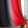 imageEstelar Textiler Ombre Red and Black Curtains 72 Inch Length 2 panels Complete Blackout Curtains for Bedroom Full Room Darkening Grommet Thermal Insulated Gradient Drapes for Living Room 52x72 Inch