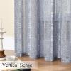 imageEstelar Textiler Sage Green Boho Farmhouse Curtains 84 Inches Long 2 Panels Soft Linen Textured Embroidered Curtains for Living Room Light Filtering Grommet Semi Sheer Drapes for Bedroom 52Wx84LBlueWhite Embroidery