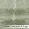 imageEstelar Textiler Sage Green Boho Farmhouse Curtains 84 Inches Long 2 Panels Soft Linen Textured Embroidered Curtains for Living Room Light Filtering Grommet Semi Sheer Drapes for Bedroom 52Wx84LSage Green