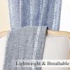 imageEstelar Textiler Sage Green Boho Farmhouse Curtains 84 Inches Long 2 Panels Soft Linen Textured Embroidered Curtains for Living Room Light Filtering Grommet Semi Sheer Drapes for Bedroom 52Wx84LBlueWhite Embroidery