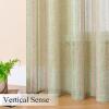 imageEstelar Textiler Sage Green Boho Farmhouse Curtains 84 Inches Long 2 Panels Soft Linen Textured Embroidered Curtains for Living Room Light Filtering Grommet Semi Sheer Drapes for Bedroom 52Wx84LSage GreenPink Embroidery