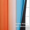 imageThermal Insulated Blue and Orange Curtains for Living Room Complete Light Blocking Ombre Blackout Curtains for Bedroom Full Room Darkening Gradient Grommet Drapes for Boy Room 52x84 Inch 2 Panels