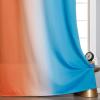 imageThermal Insulated Blue and Orange Curtains for Living Room Complete Light Blocking Ombre Blackout Curtains for Bedroom Full Room Darkening Gradient Grommet Drapes for Boy Room 52x84 Inch 2 Panels