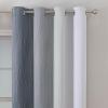 imageEstelar Textiler Grayish White and Grey Blackout Curtains for Living Room Ombre Thermal Insulated Noise Reducing Blackout Drapes for Bedroom Full Room Darkening Grommet Curtains 52Wx63L 2 Panels