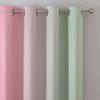 imageEstelar Textiler Sage Green and Pink Blackout Curtains 84 Inches Long for Living Room Thermal Insulated Ombre Full Light Blocking Grommet Blackout Drapes for Bedroom 52Wx84L 2 Panels