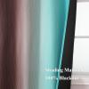 imageEstelar Textiler Teal and Brown Ombre Blackout Curtains 72 Inches Length for Bedroom Thermal Insulated Full Light Blocking Grommet Gradient Blackout Drapes for Living Room 52Wx72L 2 Panels