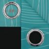 imageEstelar Textiler Teal and Grayish White Blackout Curtains for Living Room Ombre Thermal Insulated Noise Reducing Blackout Drapes for Bedroom Full Room Darkening Grommet Curtains 52Wx84L 2 Panels