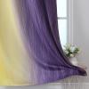 imageEstelar Textiler Yellow and Purple Ombre Blackout Curtains 84 Inch Length for Bedroom Thermal Insulated Full Light Blocking Grommet Gradient Blackout Drapes for Living Room 52Wx84L 2 Panels