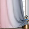 imageOmbre Pink and Gray Blackout Curtains 96 Inches Long Full Room Darkening Curtains for Bedroom Grommet Thermal Insulated Gradient Drapes Full Light Blocking Curtains 2 Panels52x96 Inch