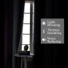 imageOmbre Purple and Gray Curtains 96 Inches Long Total Blackout Curtains for Bedroom Grommet Thermal Insulated Gradient Blackout Drapes Full Light Blocking Curtains for Kids Room 52x96 Inch 2 Panels