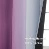 imageOmbre Purple and Gray Curtains 96 Inches Long Total Blackout Curtains for Bedroom Grommet Thermal Insulated Gradient Blackout Drapes Full Light Blocking Curtains for Kids Room 52x96 Inch 2 Panels