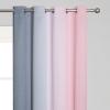 imagePink and Grey Blackout Curtains 84 inch LengthOmbre Full Room Darkening Window Curtains for Living RoomGrommet Thermal Insulated DrapesLight Blocking Curtains for Girls Bedroom52x84 Inch 2 Panels