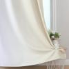 imageEstelar Textiler Full Room Darkening Blackout Curtains 72 Inch Length 2 Panels Set Ombre Greyish White and Beige Thermal Insulated Full Light Blocking Grommet Blackout Drapes for Bedroom 52Wx72L
