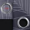 imageEstelar Textiler Full Room Darkening Blackout Curtains 72 Inch Length 2 Panels Set Ombre Greyish White and Black Thermal Insulated Full Light Blocking Grommet Blackout Drapes for Bedroom 52Wx72L