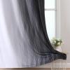 imageEstelar Textiler Full Room Darkening Blackout Curtains 72 Inch Length 2 Panels Set Ombre Greyish White and Black Thermal Insulated Full Light Blocking Grommet Blackout Drapes for Bedroom 52Wx72L
