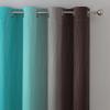 imageEstelar Textiler Full Room Darkening Gradient Blackout Curtains 96 Inch Length 2 Panels Set Ombre Teal and Brown Thermal Insulated Full Light Blocking Grommet Blackout Drapes for Bedroom 52Wx96L
