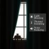 imageEstelar Textiler Full Room Darkening Gradient Blackout Curtains 96 Inch Length 2 Panels Set Ombre Teal and Brown Thermal Insulated Full Light Blocking Grommet Blackout Drapes for Bedroom 52Wx96L