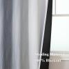 imageEstelar Textiler Full Room Darkening Greyish White and Grey Blackout Curtains 72 Inch Length 2 Panels Set Ombre Thermal Insulated Full Light Blocking Grommet Gray Blackout Drapes for Bedroom 52Wx72L
