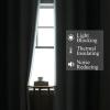 imageEstelar Textiler Full Room Darkening Greyish White and Grey Blackout Curtains 72 Inch Length 2 Panels Set Ombre Thermal Insulated Full Light Blocking Grommet Gray Blackout Drapes for Bedroom 52Wx72L