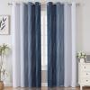 imageEstelar Textiler Greyish White and Navy Blue Blackout Curtains 96 Inches Long Ombre Thermal Insulated Noise Reducing Blackout Drapes for Bedroom Full Room Darkening Grommet Curtains52Wx96L2 Panels