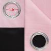 imageEstelar Textiler Ombre Gray and Pink Blackout Curtains 63 Inch Length 2 Panels Full Light Blocking Curtains for Kids Room Grommet Thermal Insulated Gradient Drapes for Girls Room 52x63 Inch