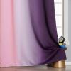 imagePink and Purple Curtains 63 Inch Length 2 panels Full Light Blocking Ombre Blackout Curtains for Kids Room Thermal Insulated Noise Reducing Gradient Blackout Curtains for Girls Bedroom 52x63 Inch