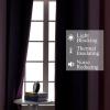 imagePink and Purple Curtains 63 Inch Length 2 panels Full Light Blocking Ombre Blackout Curtains for Kids Room Thermal Insulated Noise Reducing Gradient Blackout Curtains for Girls Bedroom 52x63 Inch
