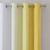 imageEstelar Textiler Yellow and Greyish White Gradient Blackout Curtains Thermal Insulated Ombre Blackout Drapes for Bedroom Room Darkening Energy Saving Curtains for Living Room 52Wx84L 2 Panels
