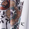 imageEstelar Textiler Classical Blue Floral Printing Curtains for Living Room Curtains 84 Inches Long Room Darkening Thick Grommet Top Farmhouse Window Treatment White Drapes for Bedroom52Wx84L2 PanelsWhite Boho Floral